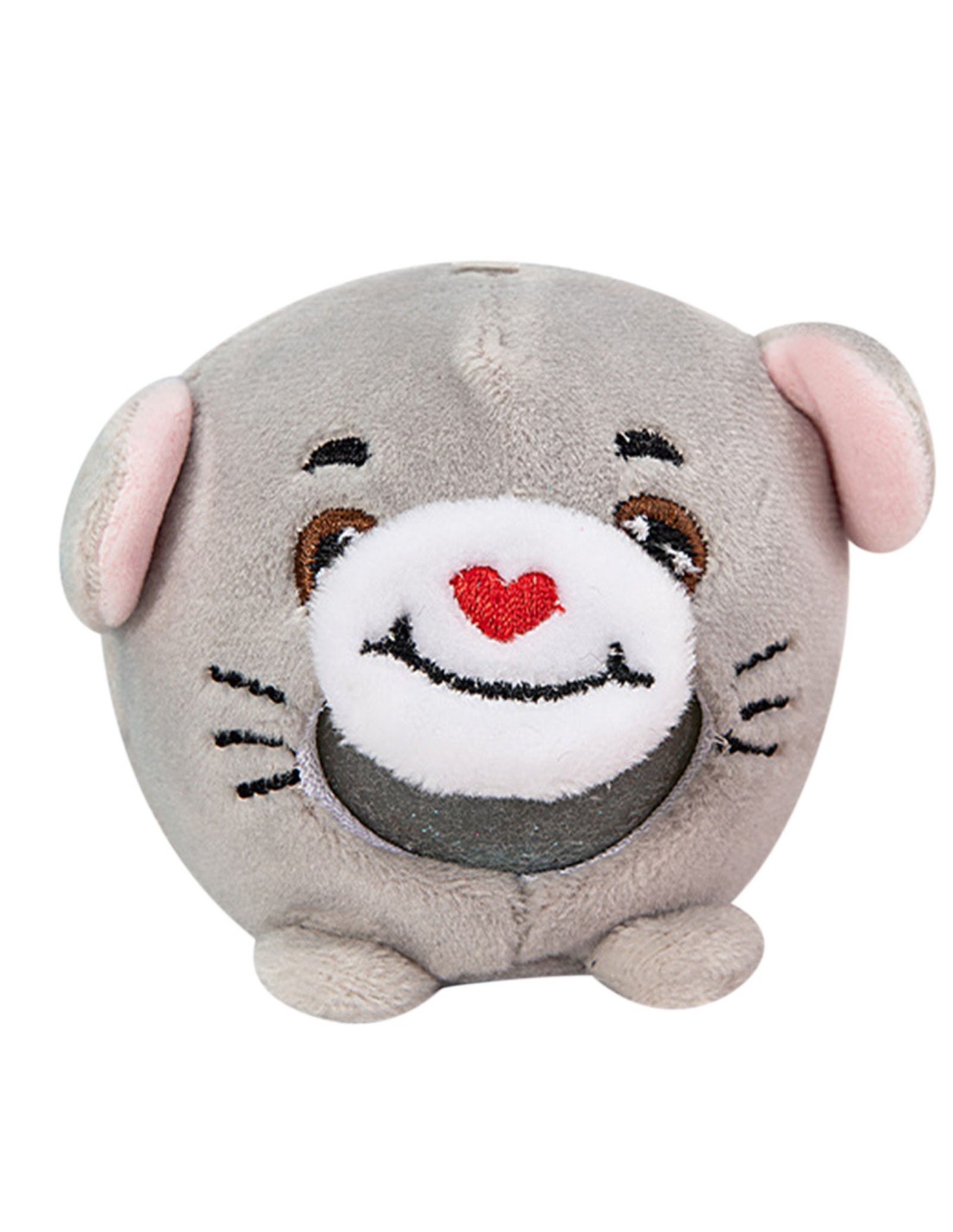 Suspaudžiamas antistresinis fidget pliušo kamuoliukas pakabutis Suspaudžiamas antistresinis fidget pliušo kamuoliukas pakabutis