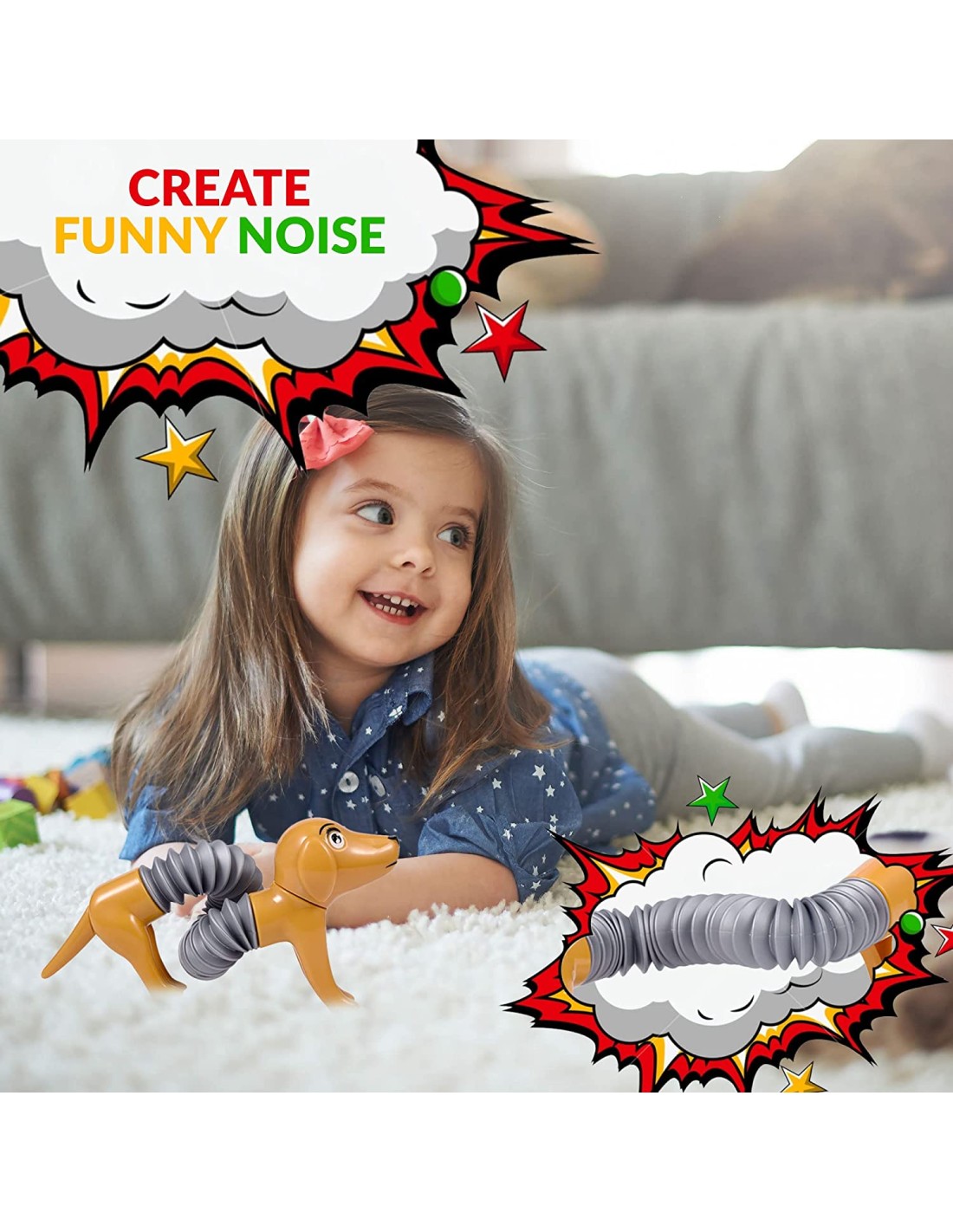 Fidget tuba - šlangos tempiamos gyvūnėliai Fidget tuba - šlangos tempiamos gyvūnėliai