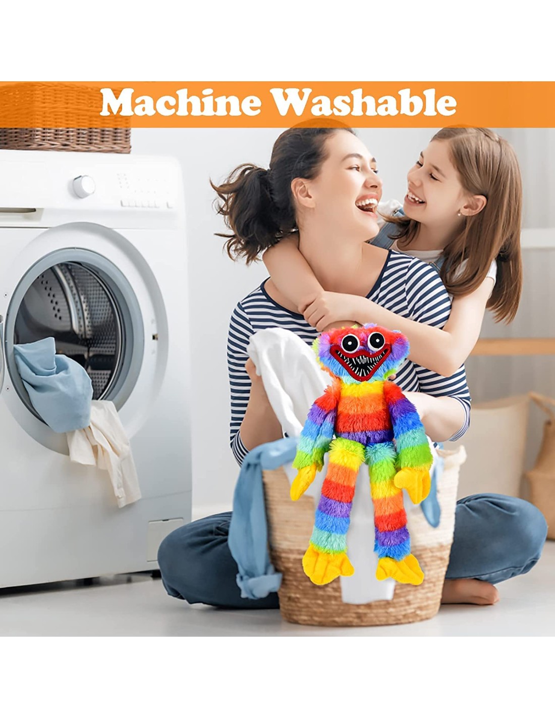 Huggy wuggy pliušinis žaislas margas 40 cm. Huggy wuggy pliušinis žaislas margas 40 cm.