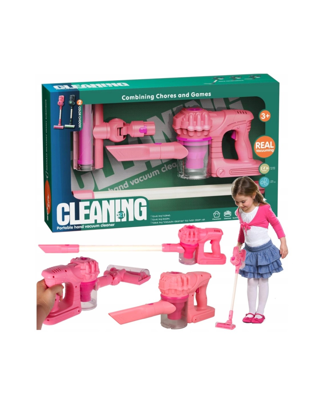 Vaikiškas rankinis elektrinis siurblys/ šluota 80 cm. aukštis Vaikiškas rankinis elektrinis siurblys/ šluota 80 cm. aukštis