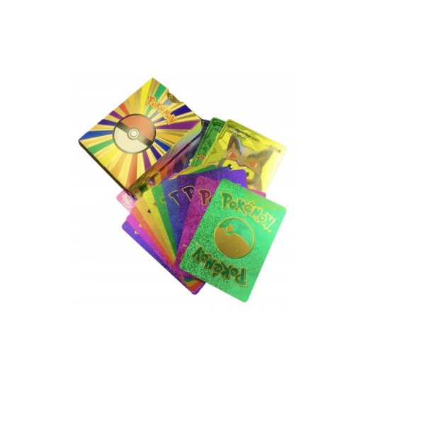 Rinkinys Pokemon kortos 55 vnt. spalvota kolekcija, plius kortų albumas, talpa 240 vnt.