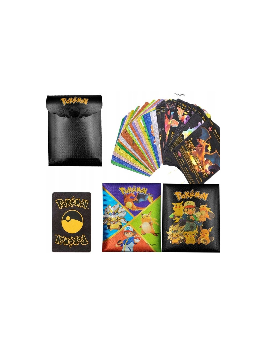 Pokemon kortos 10 vnt. spalvota kolekcija Gx Rare V serijos Vmax Rares