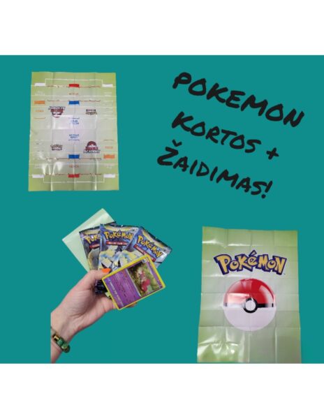 Pokemon kortos, pakuotė 70 vnt.Crown Zenith, plius žaidimas- plakatas Pokemon kortos, pakuotė 70 vnt.Crown Zenith, plius žaidimas- plakatas