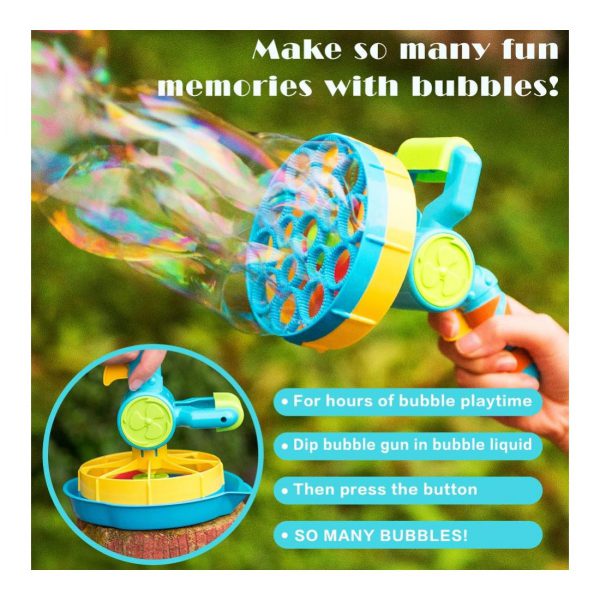 Burbulų šautuvas automatinis su muilo burbulais Burbulų šautuvas automatinis su muilo burbulais