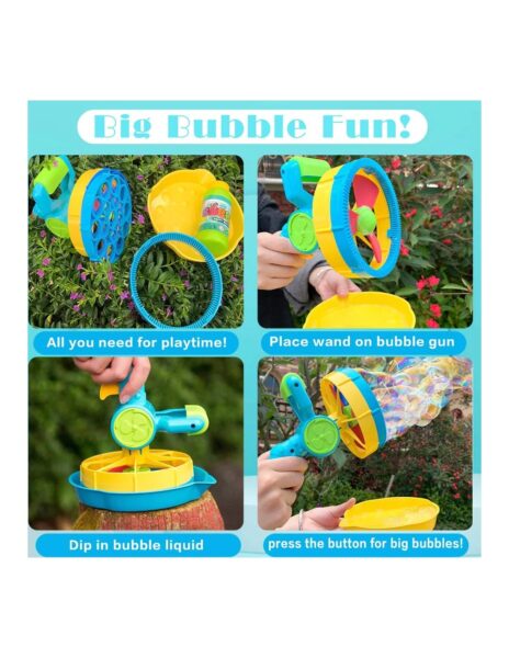 Burbulų šautuvas automatinis su muilo burbulais Burbulų šautuvas automatinis su muilo burbulais