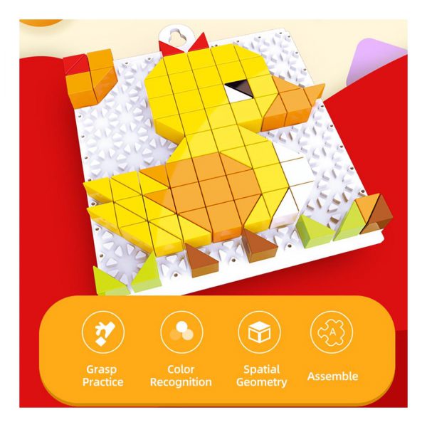 Lavinamoji dėlionė mozaika , 4 skirtingi paveikslėliai Lavinamoji dėlionė mozaika , 4 skirtingi paveikslėliai