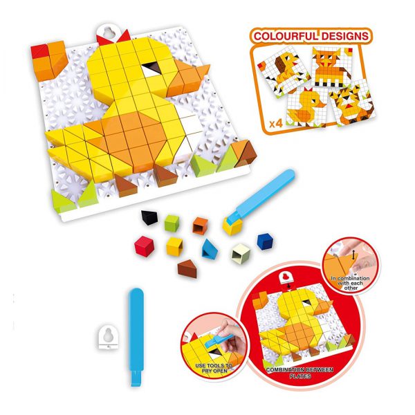 Lavinamoji dėlionė mozaika , 4 skirtingi paveikslėliai Lavinamoji dėlionė mozaika , 4 skirtingi paveikslėliai