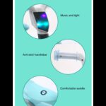 Paspiriamas balansinis dviratukas 4 ratukais, žalsva spalva Paspiriamas balansinis dviratukas 4 ratukais, žalsva spalva