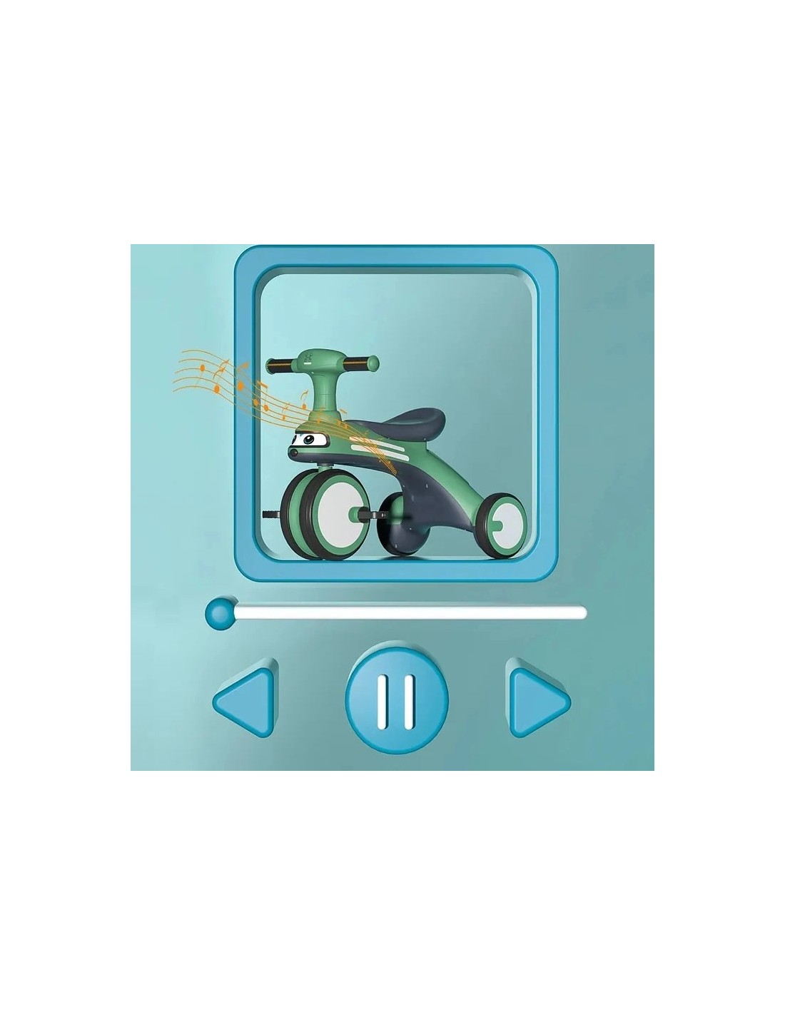 Triratukas vaikiškas, minkšti ratukai, muzika, spalva geltona Triratukas vaikiškas, minkšti ratukai, muzika, spalva geltona