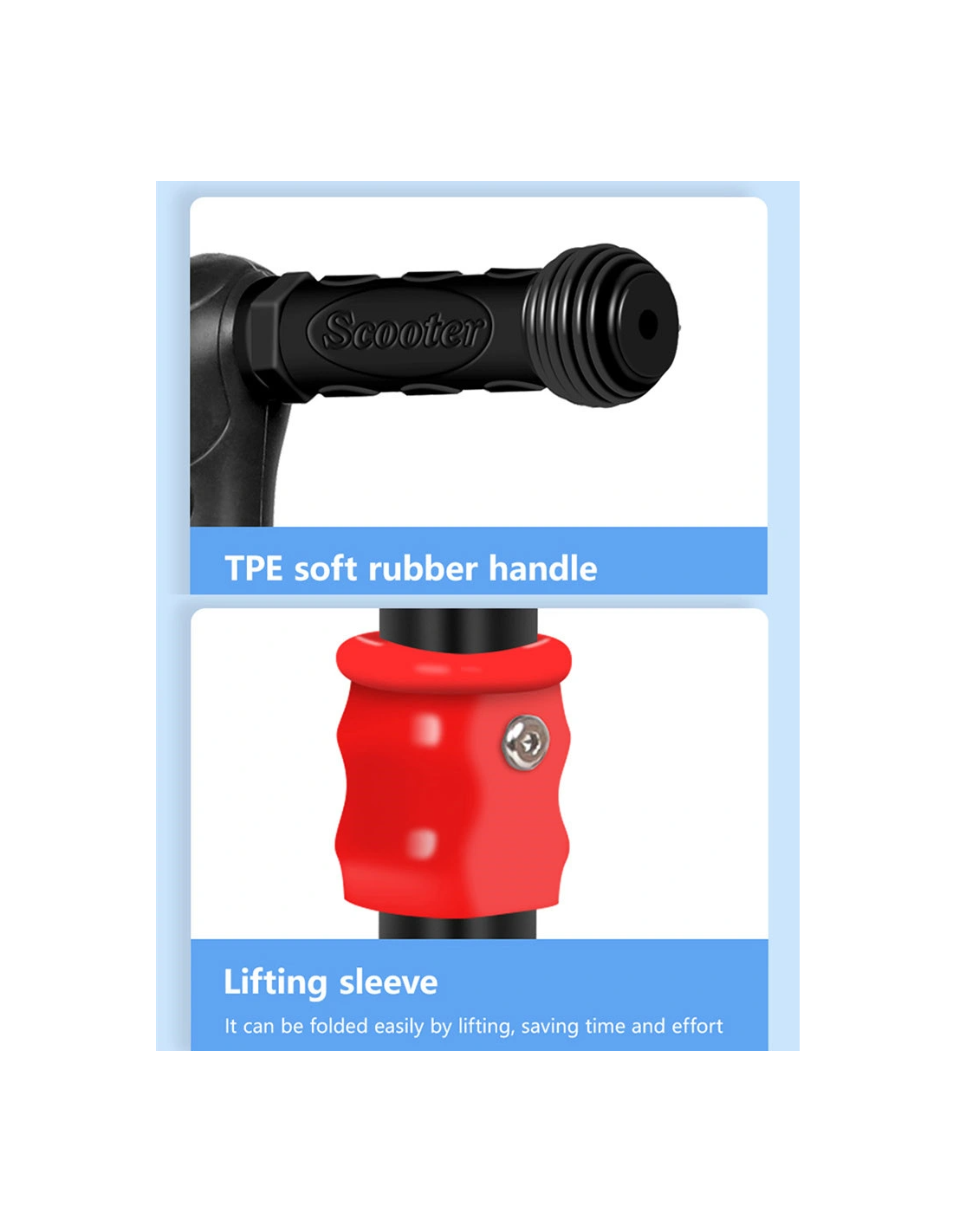 Paspirtukas 3 platūs ratai, LED šviečiantys, šviečianti lenta, raudona spalva Paspirtukas 3 platūs ratai, LED šviečiantys, šviečianti lenta, raudona spalva