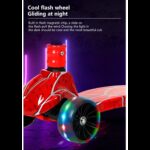 Paspirtukas 3 platūs ratai, LED šviečiantys, šviečianti lenta, spalva juoda Paspirtukas 3 platūs ratai, LED šviečiantys, šviečianti lenta, spalva juoda