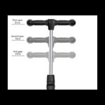 Paspirtukas 3 platūs ratai, LED šviečiantys, šviečianti lenta, spalva juoda Paspirtukas 3 platūs ratai, LED šviečiantys, šviečianti lenta, spalva juoda