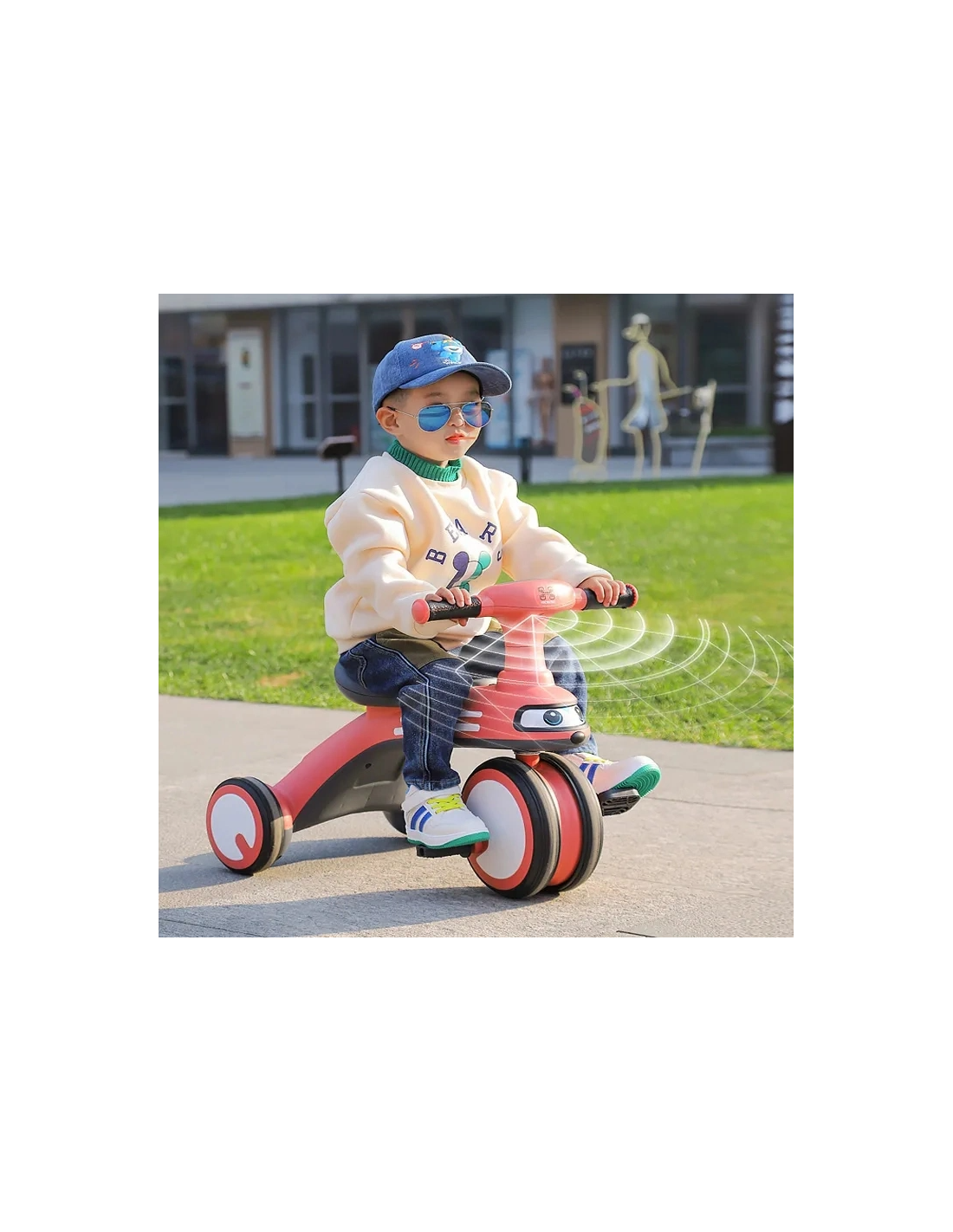 Triratukas vaikiškas, minkšti ratukai, muzika, spalva rožinė Triratukas vaikiškas, minkšti ratukai, muzika, spalva rožinė