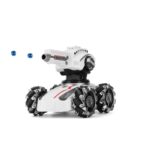 R/C tankas šaudantis vandens kulkomis ir lazeriu, pakraunamas, LED šviesos