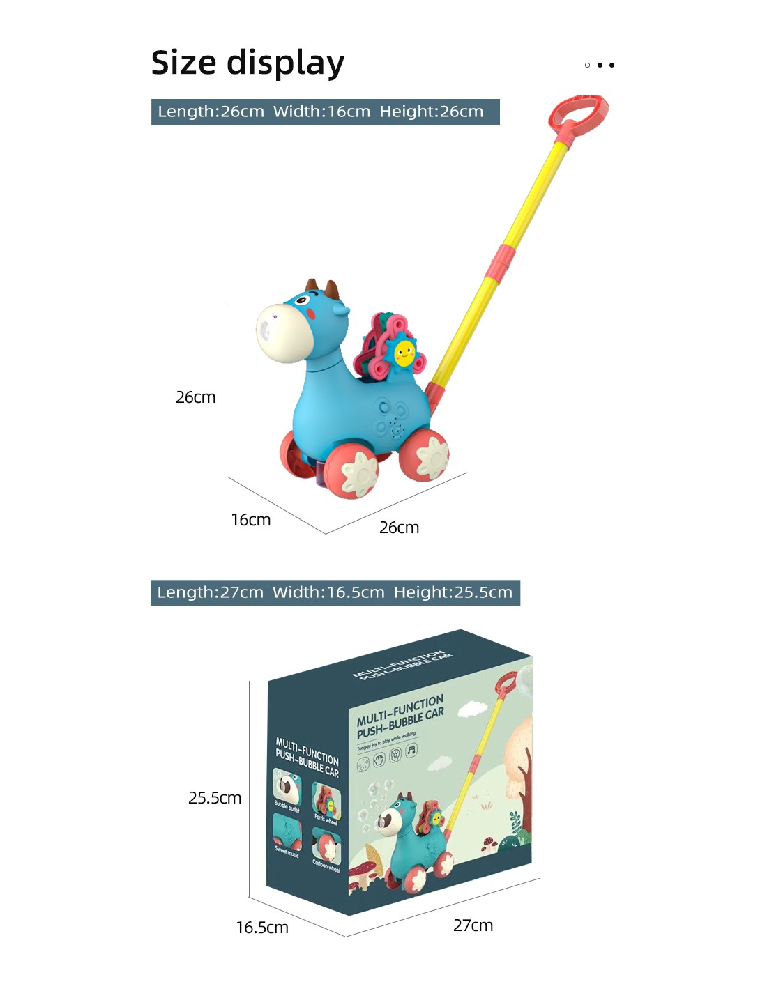 Muilo burbulai - stumdukas, LED šviesos ir garso efektai, tamsiai rožinė spalva Muilo burbulai - stumdukas, LED šviesos ir garso efektai, tamsiai rožinė spalva