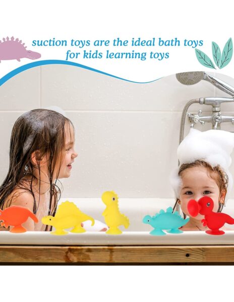 Prilimpantys sticky žaislai kiaušinyje, dinozaurai 10 vnt., tinkami vonioje, limpa prie stiklo Prilimpantys sticky žaislai kiaušinyje, dinozaurai 10 vnt., tinkami vonioje, limpa prie stiklo