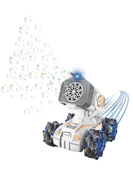 R/C Tankas muilo burbulų mašina, valdomas laikrodžiu ir pultu R/C Tankas muilo burbulų mašina, valdomas laikrodžiu ir pultu