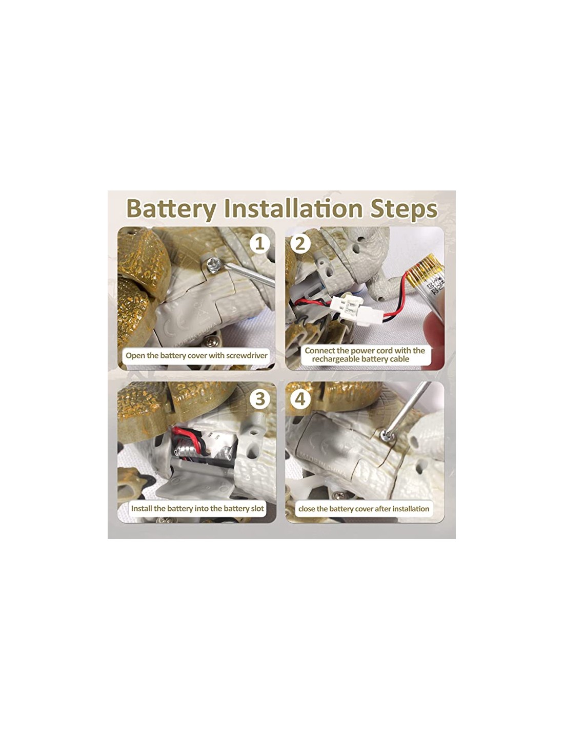 RC Mini dinozauras, su garso ir šviesos efektais, su valdymo pultu RC Mini dinozauras, su garso ir šviesos efektais, su valdymo pultu