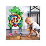 Lankas su limpančiais sticky kamuoliukais ir taikinys Lankas su limpančiais sticky kamuoliukais ir taikinys