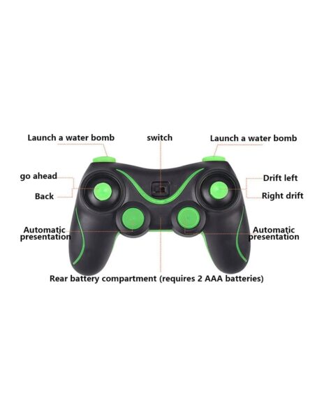 RC tankas šaudantis vandens kukomis, valdomas laikrodžiu ir pultu, su taikiniu RC tankas šaudantis vandens kukomis, valdomas laikrodžiu ir pultu, su taikiniu