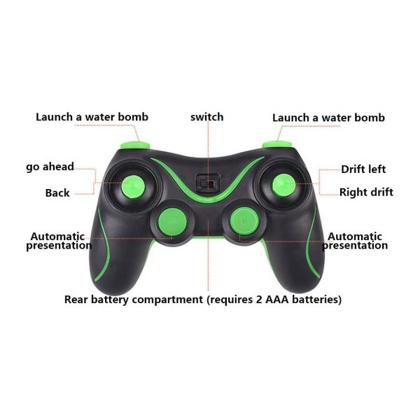 RC tankas šaudantis vandens kukomis, valdomas laikrodžiu ir pultu, su taikiniu RC tankas šaudantis vandens kukomis, valdomas laikrodžiu ir pultu, su taikiniu