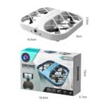 Mini dronas su 8K WIFI kamera, 4 kanalai, LED apšvietimas, 360° apsisukimas Mini dronas su 8K WIFI kamera, 4 kanalai, LED apšvietimas, 360° apsisukimas