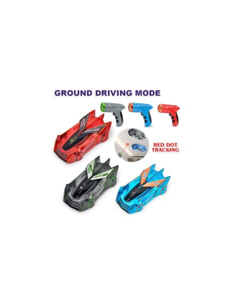 RC mašina važiuojanti sienomis, su lazeriu valdymo pultu, LED efektai, pakraunama RC mašina važiuojanti sienomis, su lazeriu valdymo pultu, LED efektai, pakraunama