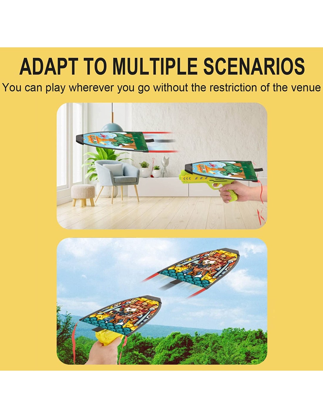 Šautuvas leidžiantis oro aitvarą, žaidimas 2 in 1 Šautuvas leidžiantis oro aitvarą, žaidimas 2 in 1