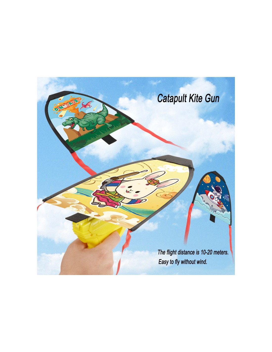 Šautuvas leidžiantis oro aitvarą, žaidimas 2 in 1 Šautuvas leidžiantis oro aitvarą, žaidimas 2 in 1