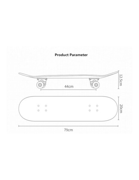 Riedlentė skate board 80 cm., LED šviečiantys ratukai Riedlentė skate board 80 cm., LED šviečiantys ratukai