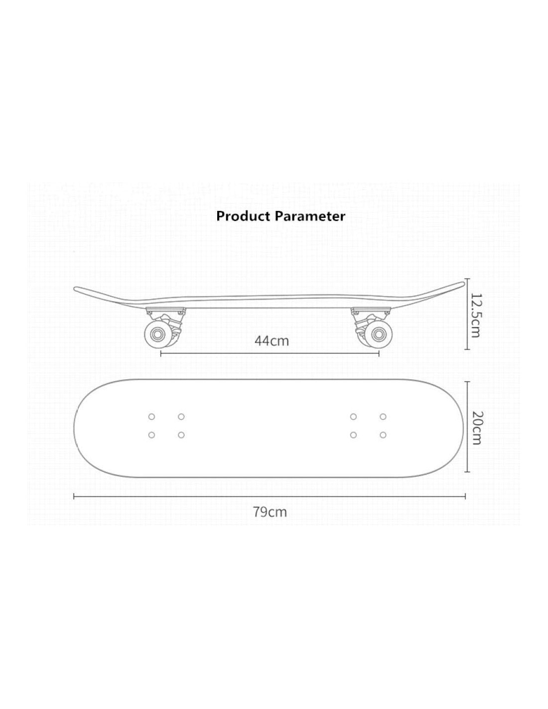 Riedlentė skate board 80 cm., LED šviečiantys ratukai