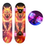 Riedlentė skate board 80 cm., LED šviečiantys ratukai