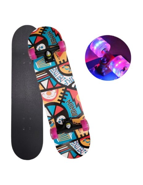 Riedlentė skate board 80 cm., LED šviečiantys ratukai