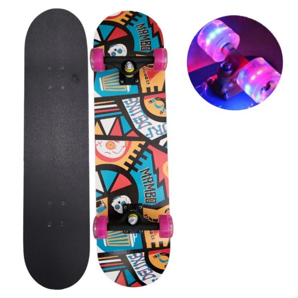 Riedlentė skate board 80 cm., LED šviečiantys ratukai