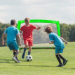 Futbolo vartai sulankstomi, 120x90cm., žalia ir oranžinė spalva Futbolo vartai sulankstomi, 120x90cm., žalia ir oranžinė spalva