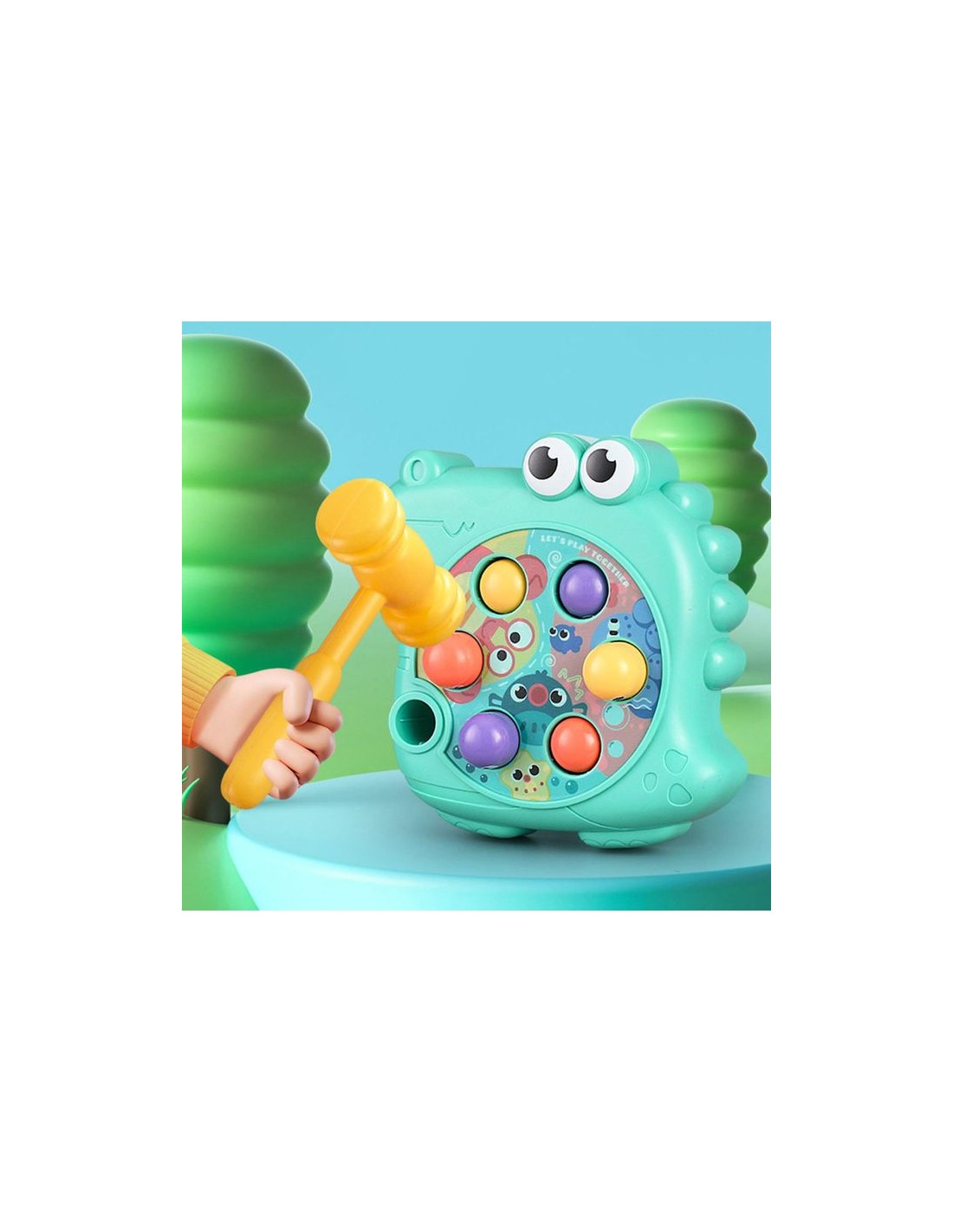 Žaidimas su plaktuku spalvų pažinimui Žaidimas su plaktuku spalvų pažinimui