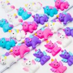 Mini squishy silikoniniai tampomi žaislai 6 vnt./ unicorn Mini squishy silikoniniai tampomi žaislai 6 vnt./ unicorn