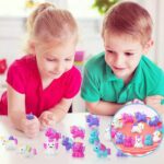 Mini squishy silikoniniai tampomi žaislai 6 vnt./ unicorn Mini squishy silikoniniai tampomi žaislai 6 vnt./ unicorn