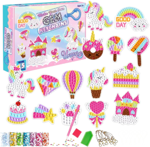 Deimantinės mozaikos pakabukai 5 vnt./ UNICORN