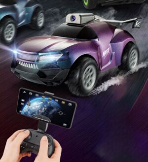 Radio bangomis valdoma mašina su kamera ir valdymo pultu