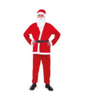 Kalėdų senelio Santa kostiumas 170 - 190 cm ūgiui