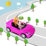 barbės-mašina-rožinė-2 barbės-mašina-rožinė-2