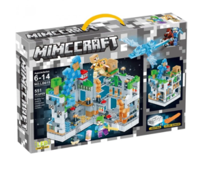 Konstruktorius Tvirtovė Minecraft tipo su LED apšvietimu