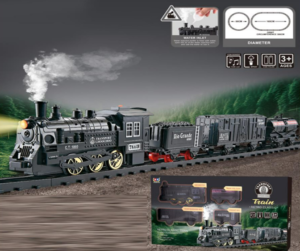 Elektrinis traukinys rinkinys 21 dalis garsai ir šviesos efektai