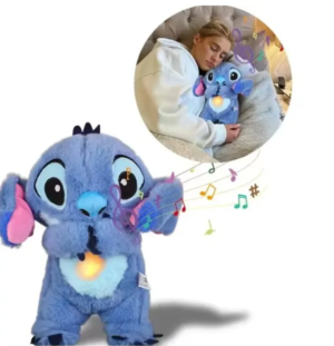 Migdukas STITCH pliušinis žaislas su lopšinės garsais