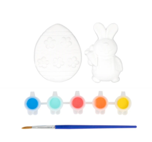 Kūrybinis rinkinys iš gipso Velykoms su akvarele