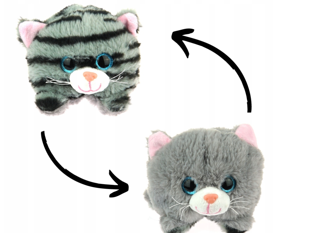 Išverčiamas pliušinis gyvūnėlis