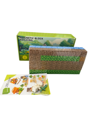 Minecraft magnetinių statybinių blokų kaladėlių rinkinys 100 vnt<span> - </span>Variantas2