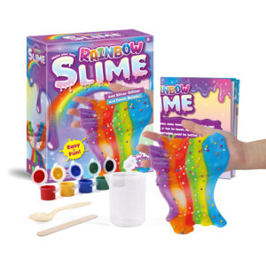 Slime slaimo gaminimo rinkinys su akvarele ir putplasčio rutuliukais spalvotas