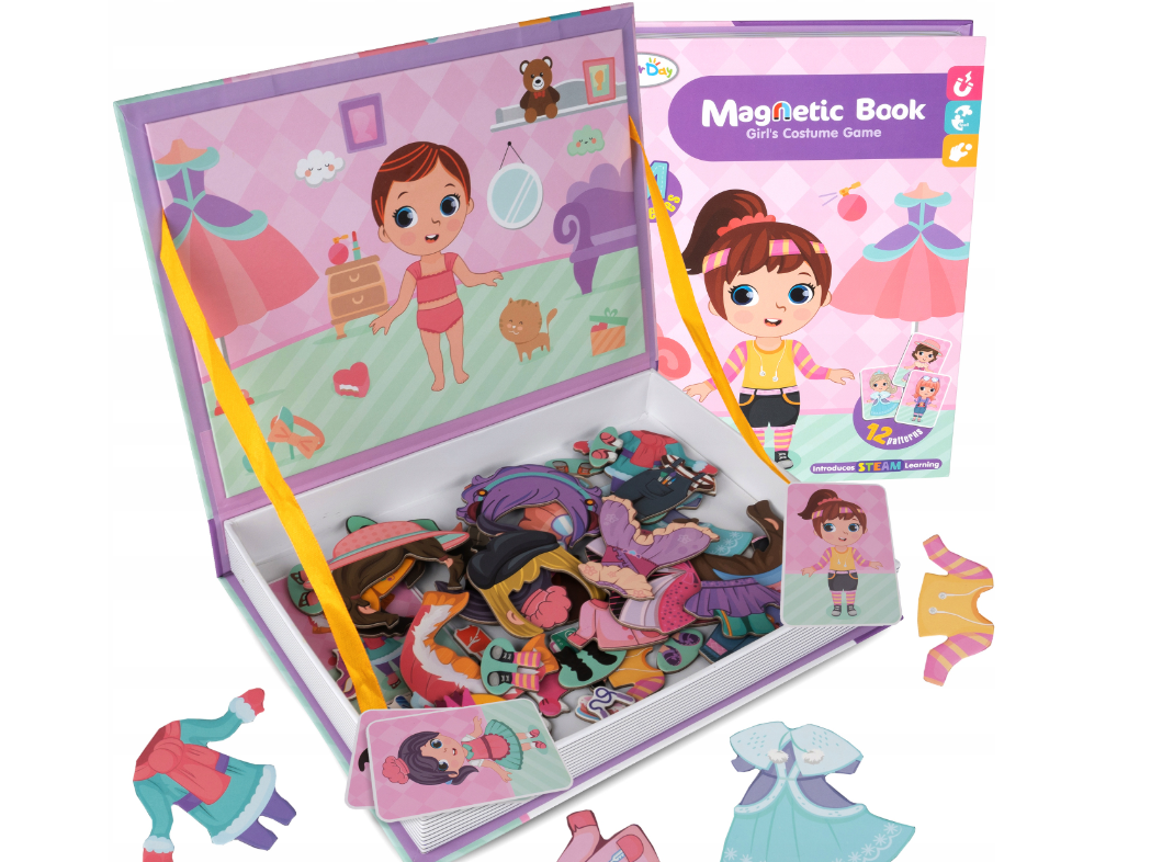 Magnetinė dėlionė Aprenk mergaitę